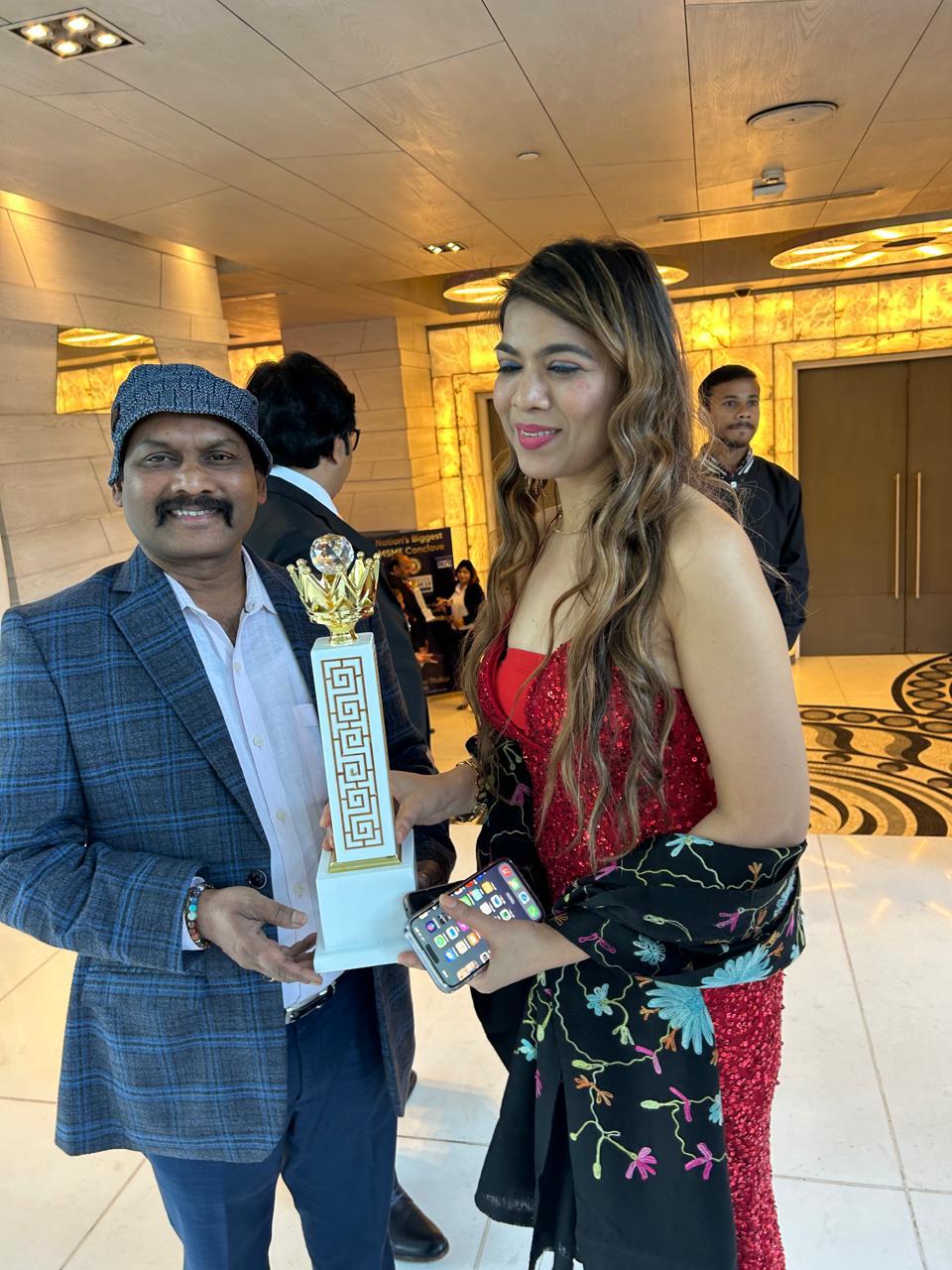 at the time of MSME Award function in Le Meridian Hotel Delhi