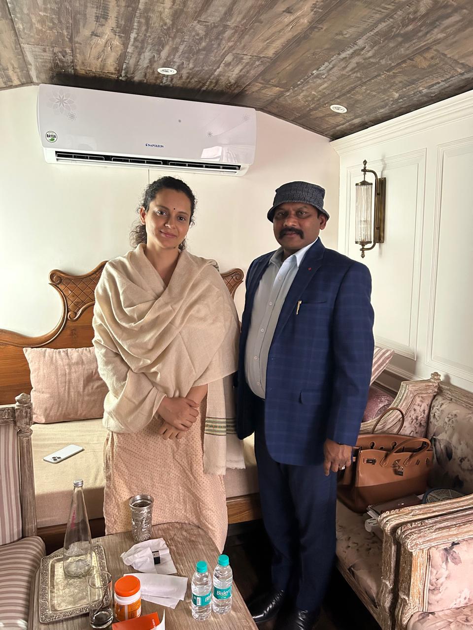 With Kangana Ranaut At Mumbai